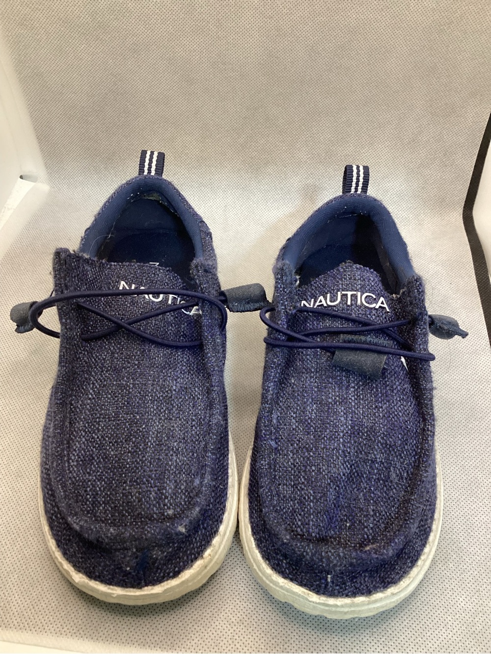 Nautica Kids Rushford Youth Slip On Shoes Navy Blue Size 1 Casual Loafers